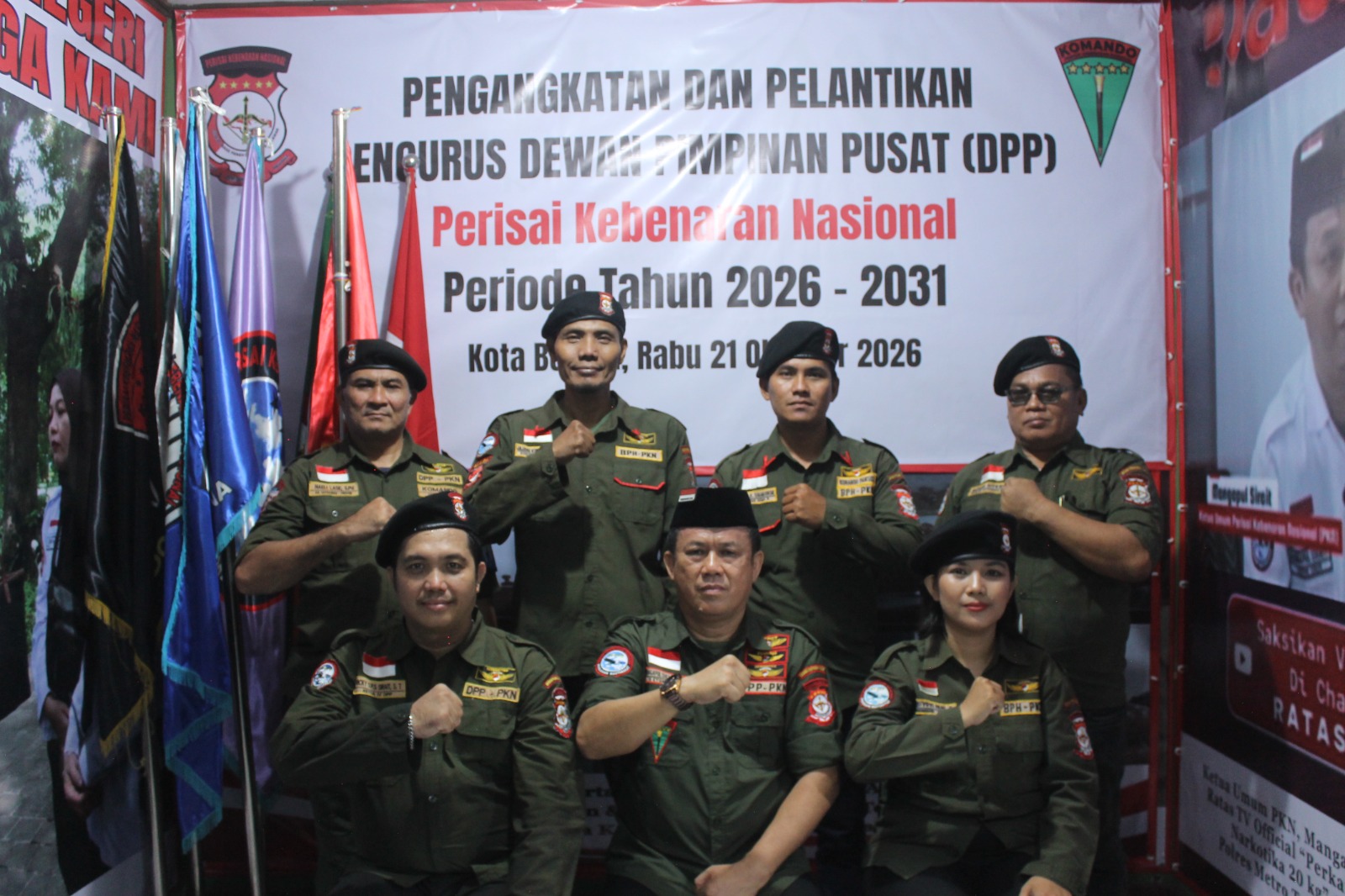 KakomSatgasnas, Wakilnya & Danpamsus beserta Danreg bersama Ketum PKN, Sekjen & Bendum